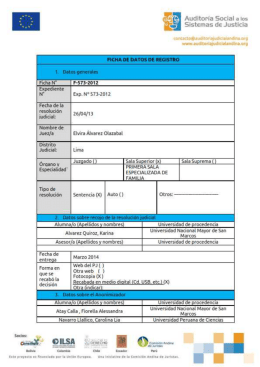 M-.x- glLsn `mam - Auditoria Social a los Sistemas de Justicia