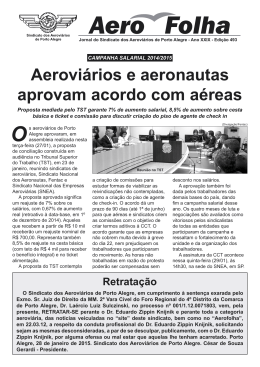 Edição 493 - Sindicato dos Aeroviarios de Porto Alegre
