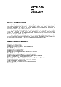 CATÁLOGO DE CARTAZES - amorj