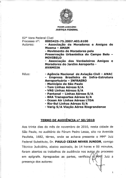 Leia a íntegra do Termo de Audiência aqui