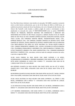 Clique Aqui e Veja o Edital / Laudo de Avaliação