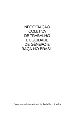 Negociação Equidade - Organização Internacional do Trabalho