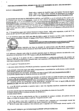 PORTARIA INTERMINISTERIAL MPSIMF N° 568, DE 31 DE