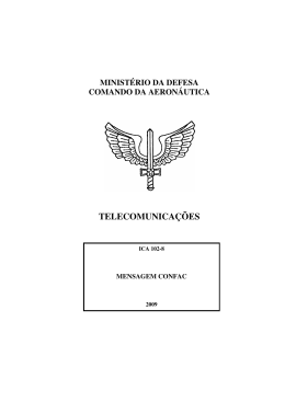 TELECOMUNICAÇÕES - Tarifas de Navegação Aérea