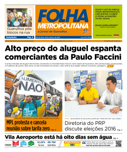 + VEJA MAIS - Folha Metropolitana