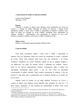 A representa&ccedil;&atilde;o da mulher na imprensa feminina Luciana