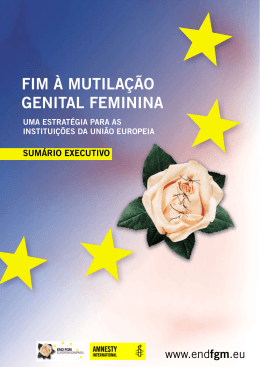 FIM À MUTILAÇÃO GENITAL FEMININA