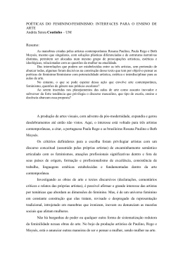 PO&Eacute;TICAS DO FEMININO/FEMINISMO