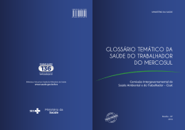 Gloss&aacute;rio tem&aacute;tico da sa&uacute;de do trabalhador do Mercosul: Comiss&atilde;o