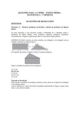 QUESTÕES PARA A 3ª SÉRIE – ENSINO MÉDIO – MATEMÁTICA