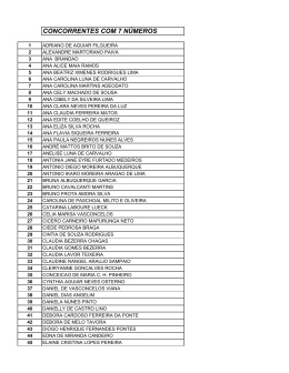 CONCORRENTES COM 7 NÚMEROS