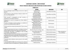 UNIVERSIDADE DA AMAZÔNIA - CURSO DE NUTRIÇÃO