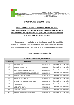 Resultado - IFSP-PRC