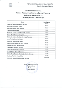 AGRUPAMENTO de ESCOLAS de RIBEIRAO