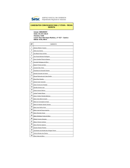 Candidatos convocados para prova escrita