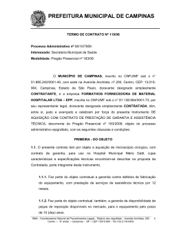 Ver contrato - Prefeitura Municipal de Campinas