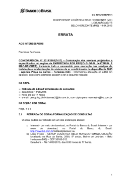 Errata - Banco do Brasil