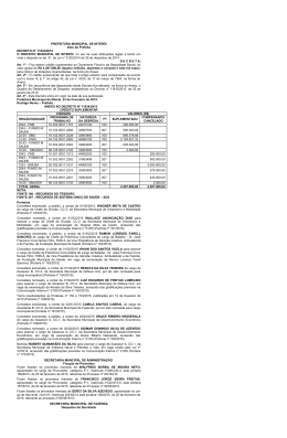 PREFEITURA MUNICIPAL DE NITER&Oacute;I Atos do Prefeito DECRETO