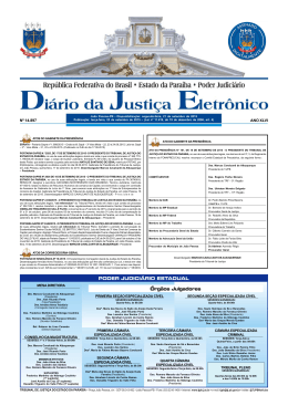 PODER JUDICI&Aacute;RIO ESTADUAL &Oacute;rg&atilde;os Julgadores