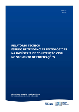 Relatório técnico da Prospecção Construcao Civil