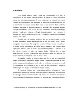 INTRODU&Ccedil;&Atilde;O Este estudo procura refletir sobre as