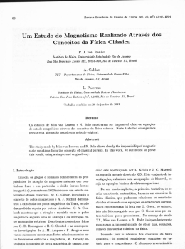 Um Estudo do Magnetismo Realizado Através dos