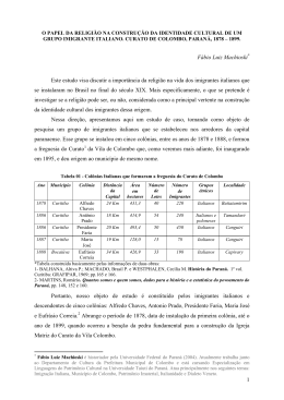1 Fábio Luiz Machioski Este estudo visa discutir a importância da