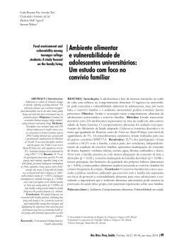 |Ambiente alimentar e vulnerabilidade de