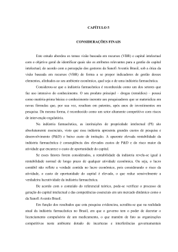 132 CAP&Iacute;TULO 5 CONSIDERA&Ccedil;&Otilde;ES FINAIS Este estudo abordou