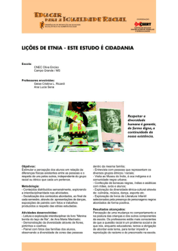 Li&ccedil;&otilde;es de Etnia - Este Estudo &eacute; Cidadania