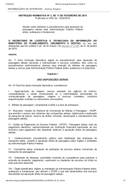 Instrução Normativa nº 03 de 11 de fevereiro de 2015