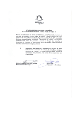 ata da assembleia geral ordinária 23 de fevereiro de 2015