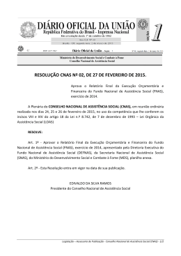 resolução cnas nº 02, de 27 de fevereiro de 2015.