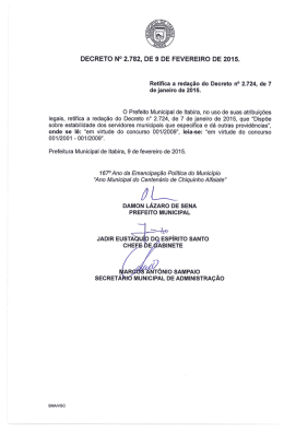 2782-2015 Retifica Decreto n. 2.724, de 7 de janeiro de 2015.