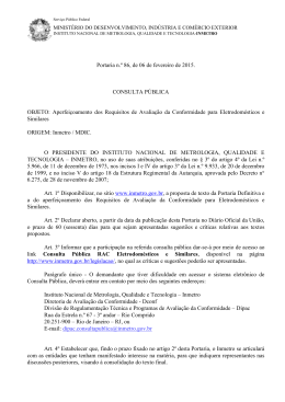 Portaria n.&ordm; 86, de 06 de fevereiro de 2015. CONSULTA