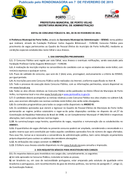 Publicado pelo RONDONIAGORA em 7 DE FEVEREIRO DE 2015