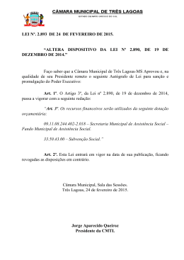 LEI N&ordm;. 2.893 DE 24 DE FEVEREIRO DE 2015. &ldquo;ALTERA
