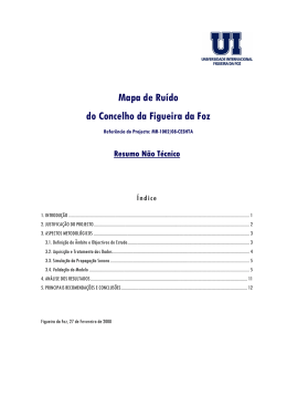 Mapa de Ru&iacute;do do Concelho da Figueira da Foz