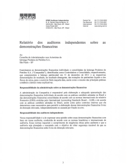 KPMG Auditores Independentes Central Tel 55 (11) 2183