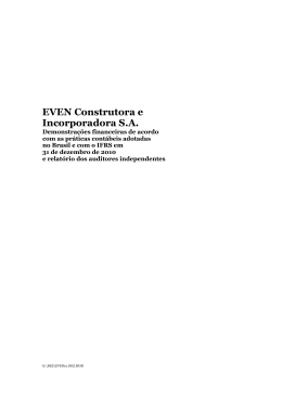 EVEN Construtora e Incorporadora S.A.