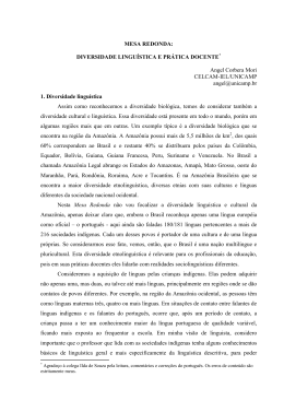 diversidade lingu&iacute;stica e pr&aacute;tica docente