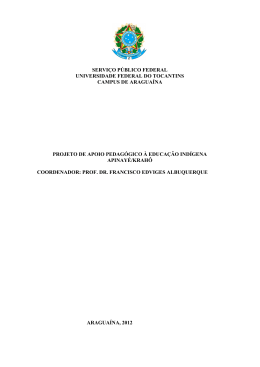 serviço público federal universidade federal do tocantins