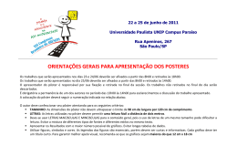 p&ocirc;steres aprovados