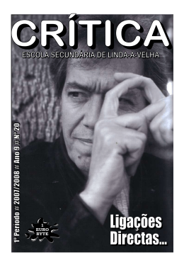 revista Cr&iacute;tica - Escola Secund&aacute;ria Professor Jos&eacute; Augusto Lucas