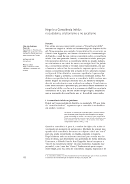 Hegel e a Consci&ecirc;ncia Infeliz: no juda&iacute;smo, cristianismo e no