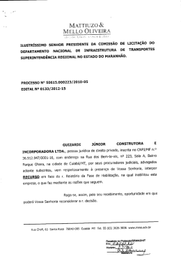 Recurso interposto pela empresa GUIZARDI