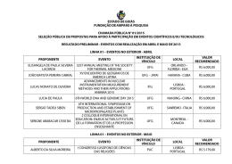 Resultado Preliminar Abril/Maio