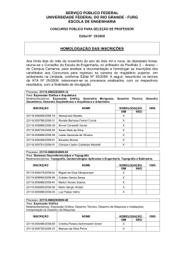 Homologa&ccedil;&atilde;o das Inscri&ccedil;&otilde;es - progep