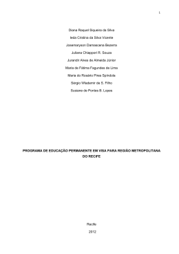 Diana Raquel Siqueira da Silva Ieda Cristina da Silva