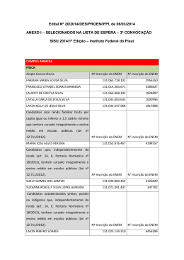 3a convocação Anexo